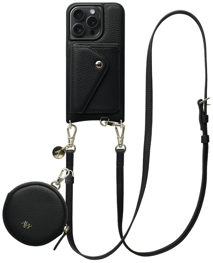 AVY Apple iPhone 15 Pro Max - Statement Kit - Zwart - Long Leather afbeelding 1