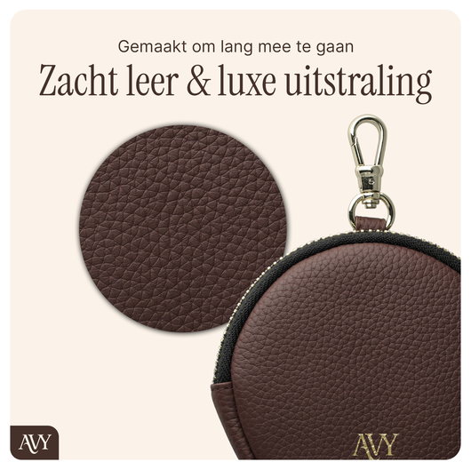 AVY Samsung S25 Plus / S24 Plus - Statement Kit - Chocolate - Long Leather afbeelding 8