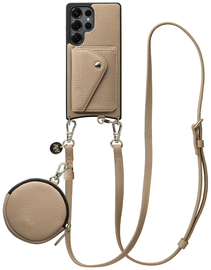 AVY Samsung Galaxy S25 Ultra - Statement Kit - Beige - Long Leather afbeelding