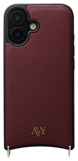 AVY Apple iPhone 16 - Statement Kit - Burgundy - Long Leather afbeelding 15