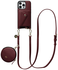 AVY Apple iPhone 16 Pro Max - Statement Kit - Burgundy - Long Leather afbeelding 1