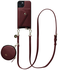 AVY Apple iPhone 14 / 13 - Statement Kit - Burgundy - Long Leather afbeelding 1