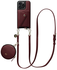 AVY Apple iPhone 14 Pro - Statement Kit - Burgundy - Long Leather afbeelding 1