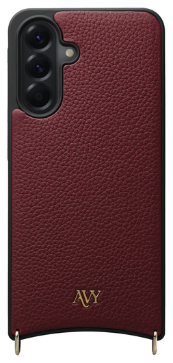 AVY Samsung Galaxy A56 - Statement Kit - Burgundy - Long Leather afbeelding 15
