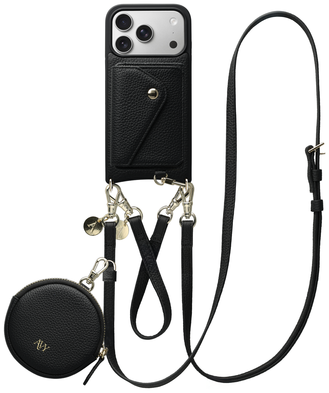 AVY Apple iPhone 17 Pro - Statement Kit - Zwart - Leather Set afbeelding 1