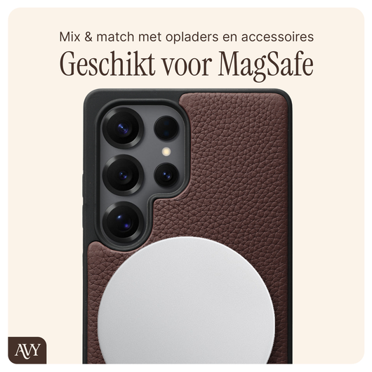 AVY Samsung Galaxy S25 Ultra - Statement Kit - Chocolate - Leather Set afbeelding 6