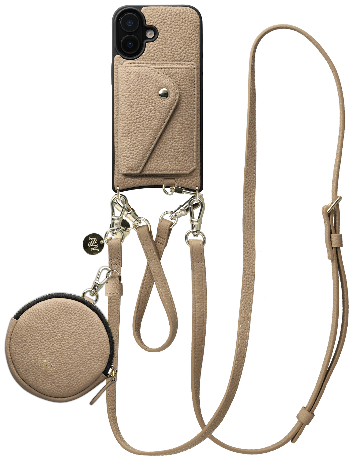 AVY Apple iPhone 16 - Statement Kit - Beige - Leather Set afbeelding 1