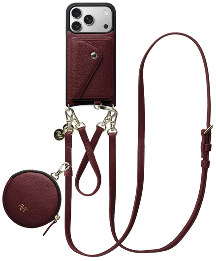 AVY Apple iPhone 17 Pro - Statement Kit - Burgundy - Leather Set afbeelding 1
