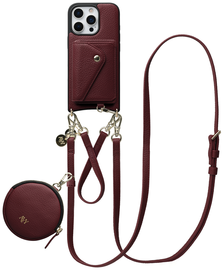 AVY Apple iPhone 16 Pro Max - Statement Kit - Burgundy - Leather Set afbeelding