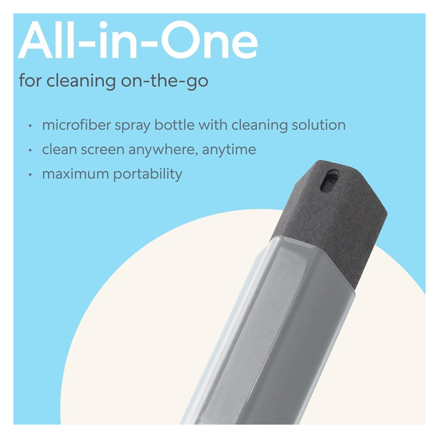 Paperlike Cleaning Kit All-in-One Microfiber Cleaning Spray voor Displays Grijs afbeelding 3