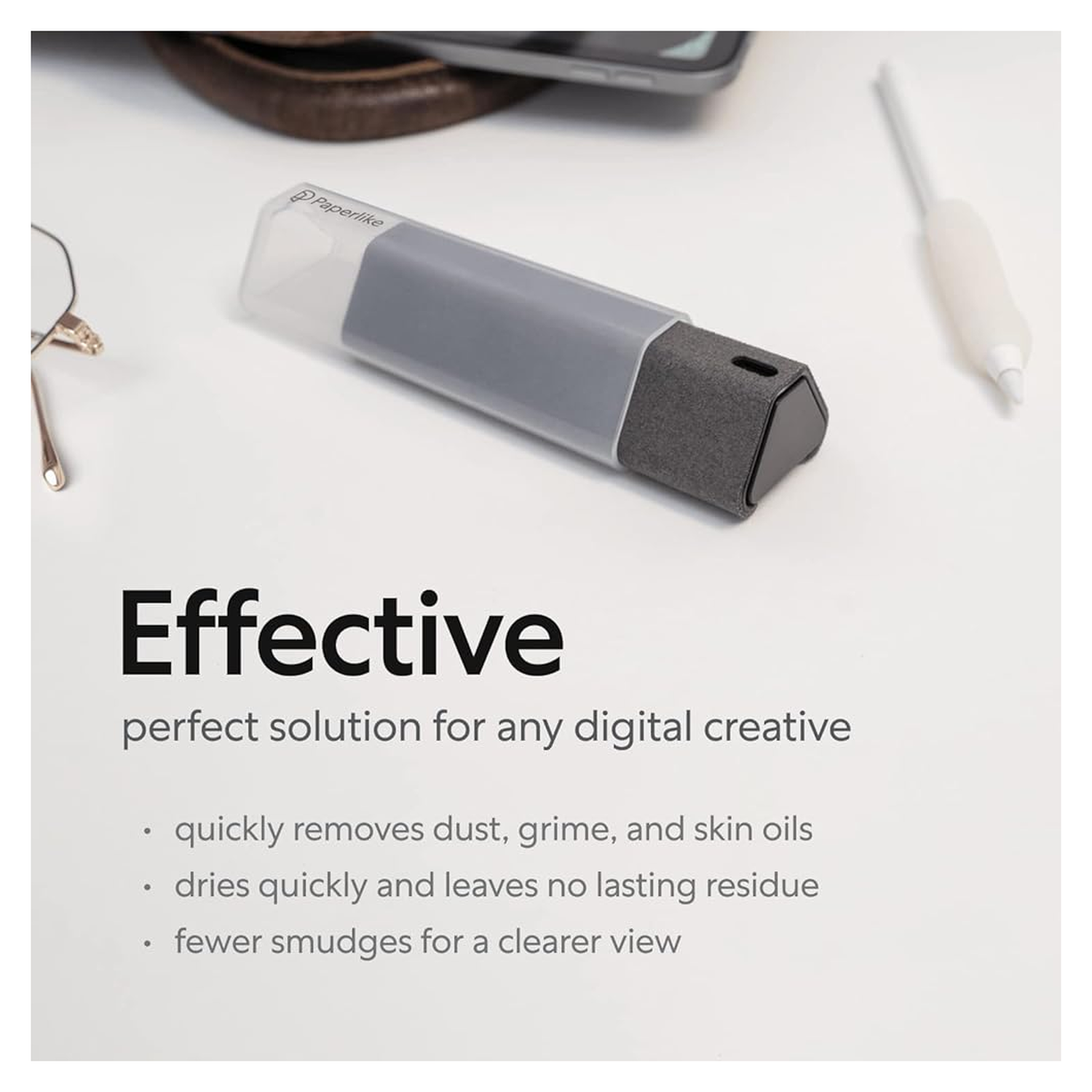 Paperlike Cleaning Kit All-in-One Microfiber Cleaning Spray voor Displays Grijs afbeelding 5