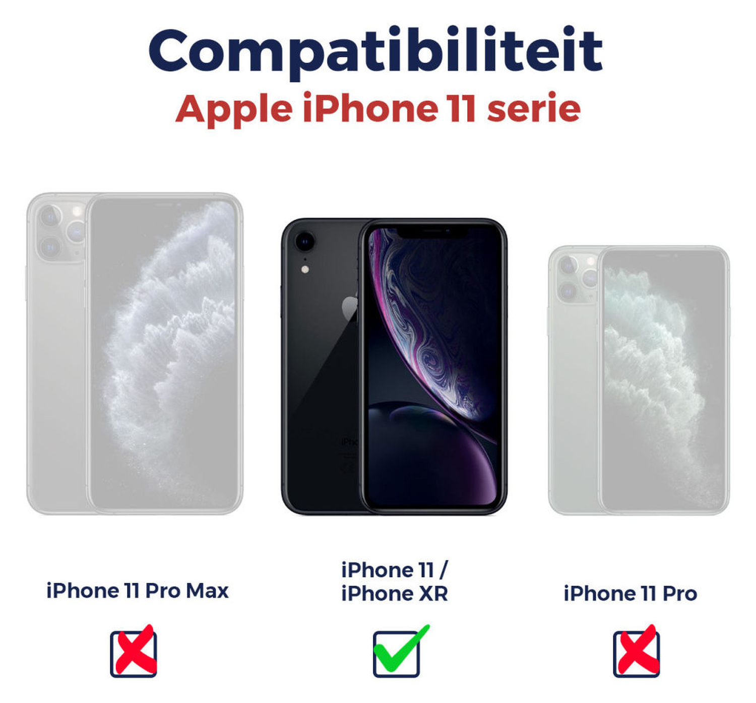 Rosso Apple iPhone 11 9H Tempered Glass Screen Protector - Duo Pack afbeelding 9