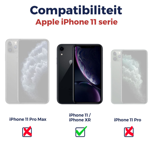 Rosso Apple iPhone 11 9H Tempered Glass Screen Protector - Duo Pack afbeelding 9