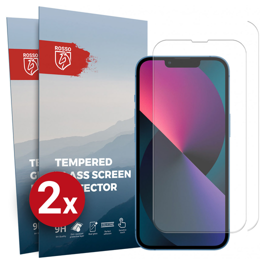 Rosso Apple iPhone 13 Mini 9H Tempered Glass Screen Protector - Duo Pack afbeelding 1