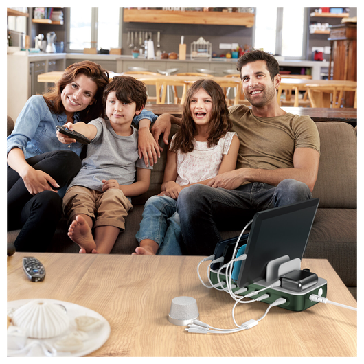 4Smarts Team 100W Laadstation 5x USB-C 1x USB-A Oplader Groen afbeelding 8