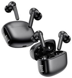 Duo Pack Buddi Pulse Draadloze Oordopjes Noise Cancelling ANC + ENC Zwart afbeelding