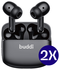 Duo Pack Buddi Pulse Draadloze Oordopjes Noise Cancelling ANC + ENC Zwart afbeelding 2
