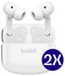 Duo Pack Buddi Pulse Draadloze Oordopjes Noise Cancelling ANC + ENC Wit afbeelding 2