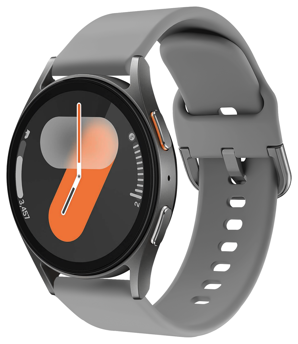 SBG Universeel Smartwatch 20MM Bandje - Siliconen - Grijs afbeelding 1