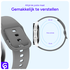 SBG Universeel Smartwatch 20MM Bandje - Siliconen - Grijs afbeelding 5
