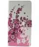 Huawei Y635 Wallet Print Case Pink Blossom