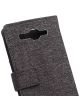 Huawei Ascend Y540 Linen Leather Wallet Case Grijs