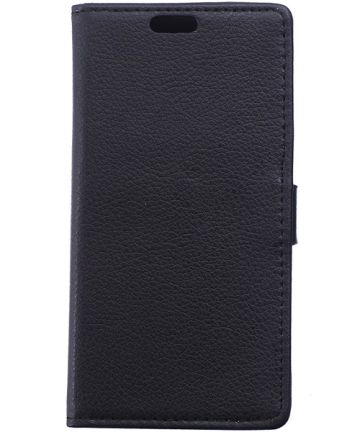 Samsung Galaxy Xcover 3 Litchi Wallet Case Zwart Hoesjes