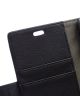 Samsung Galaxy Xcover 3 Litchi Wallet Case Zwart