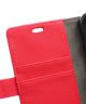 Samsung Galaxy Xcover 3 Litchi Leather Wallet Case Rood