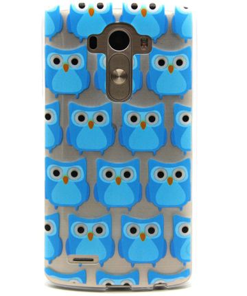 LG G4 Print TPU Case Blauwe Uilen Hoesjes