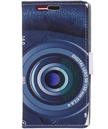 Huawei Ascend P8 Lite Wallet Print Case Camera Lens Hoesjes