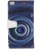 Huawei Ascend P8 Lite Wallet Print Case Camera Lens
