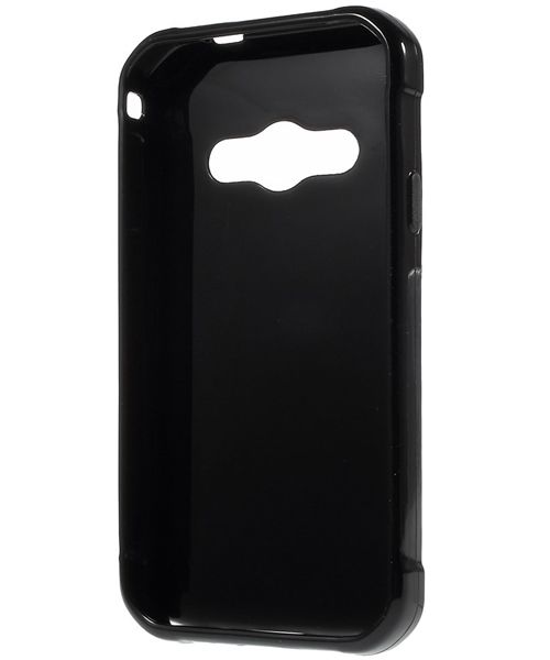 Samsung Galaxy Xcover 3 Glossy TPU Case Zwart afbeelding 2