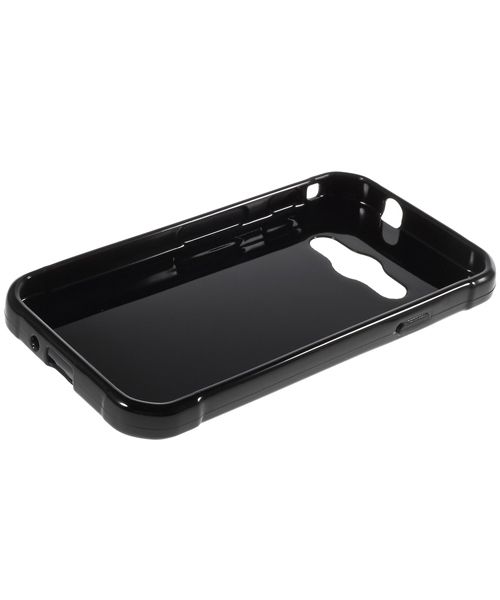 Samsung Galaxy Xcover 3 Glossy TPU Case Zwart afbeelding 3