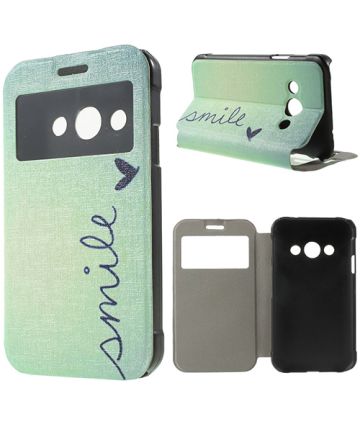 Samsung Galaxy Xcover 3 Window View Case Smile Hoesjes