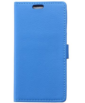 Huawei Y3 / Y360 Litchi Stand Case Blauw Hoesjes