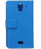 Huawei Y3 / Y360 Litchi Stand Case Blauw