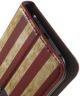 Samsung Galaxy J1 Retro American Flag Leather Wallet Case