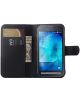 Samsung Galaxy Xcover 3 Litchi Stand Case Zwart