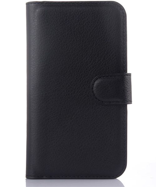 Samsung Galaxy Xcover 3 Litchi Stand Case Zwart afbeelding 2