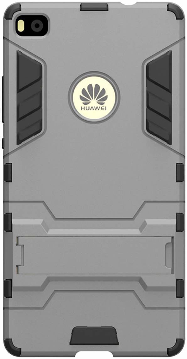 Huawei Ascend P8 Hybrid Kickstand Case Grijs afbeelding 3