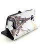 Alcatel One Touch Pop C7 Eiffel Tower Leather Wallet Case