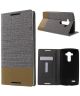 LG G4 Linen Wallet Case Grijs