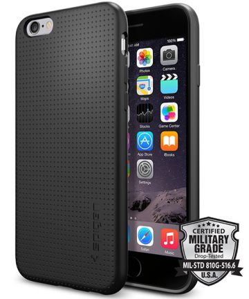 Spigen Capsule Case Apple iPhone 6S Zwart Hoesjes