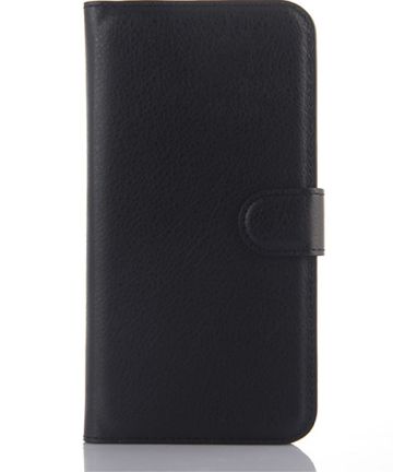 Alcatel One Touch Idol 3 (5.5) Wallet Case Zwart Hoesjes