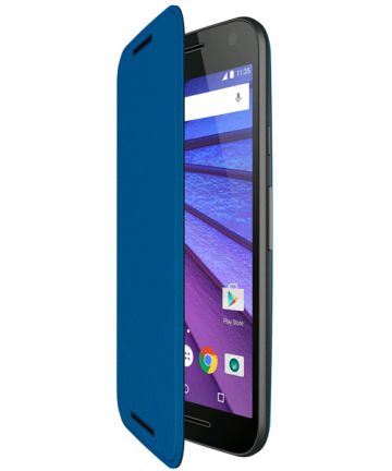Motorola Moto G 3rd Gen Flip Shell Blue Hoesjes