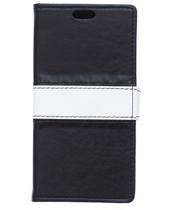 Alcatel One Touch PIXI 3 (3.5) Crazy Horse Leather Wallet Case Zwart Hoesjes