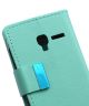 Alcatel One Touch Pixi 3 (3.5) Magnetic Leather Case Groen