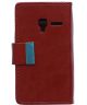 Alcatel One Touch Pixi 3 (3.5) Crazy Horse Leather Case Bruin