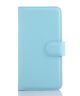 Alcatel One Touch PIXI 3 (4.5) Lychee Skin Wallet Hoesje Blauw